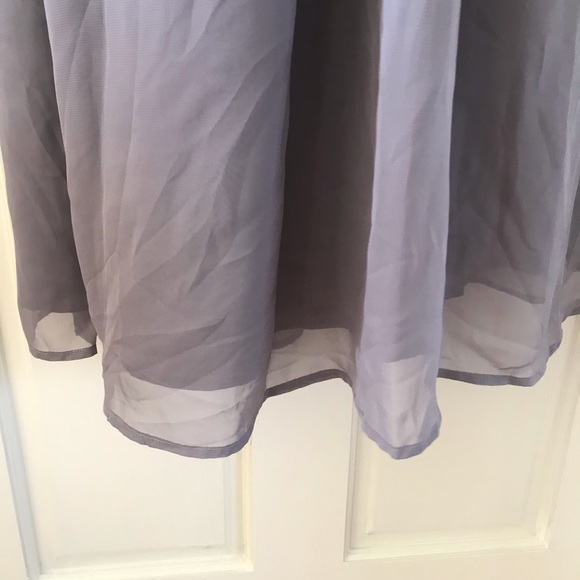 Grey full length formal gown - Picture 4 of 9